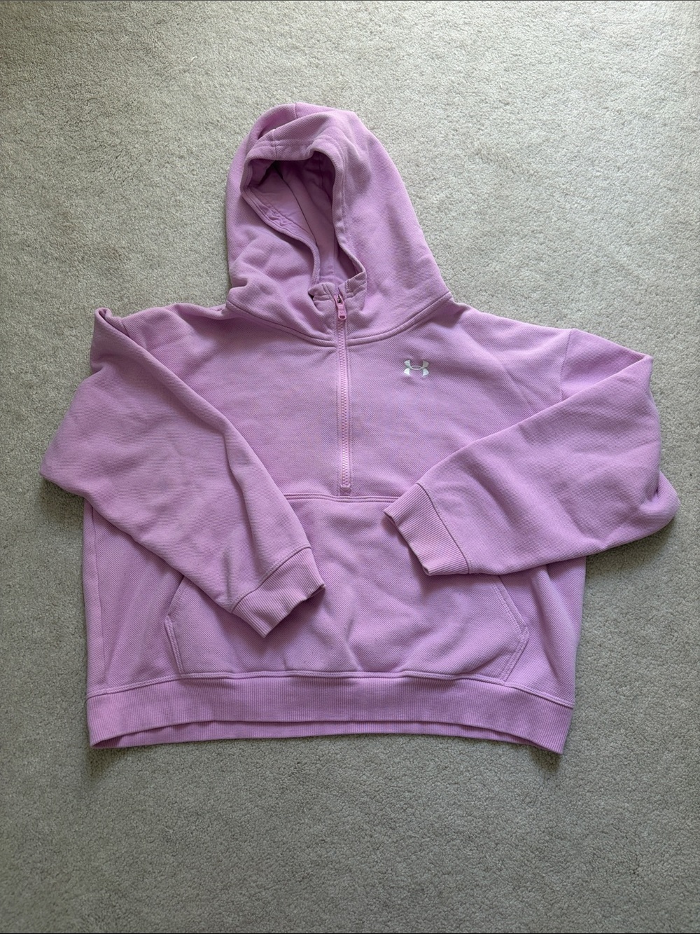 Under Armour Lavender Pink Half-Zip Hoodie